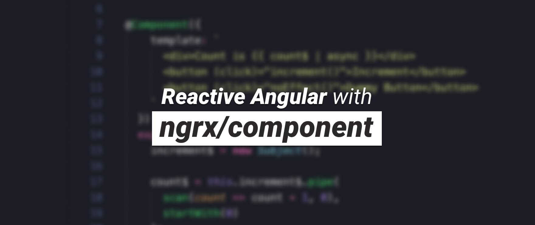 Reactive Angular With Ngrx/component