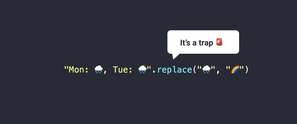 It's a trap - The biggest pitfall of String.prototype.replace()